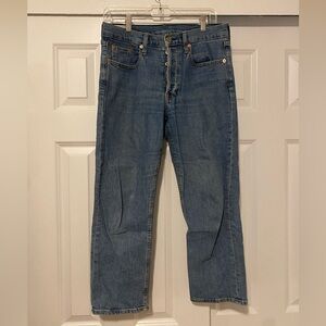 Gap Size 29 Petite Cheeky Straight High Rise Jeans - Button Closure